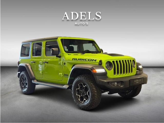 Jeep WRANGLER Unlimited 4xe 380 Rubicon Trekhaak Camera ACC Keyless Treeplanken