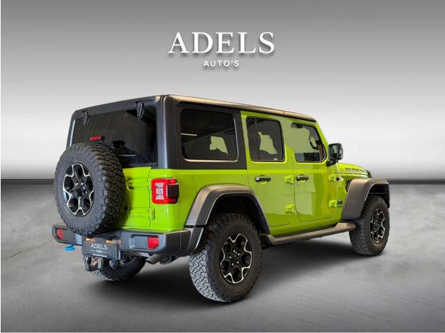 Jeep WRANGLER Unlimited 4xe 380 Rubicon Trekhaak Camera ACC Keyless Treeplanken
