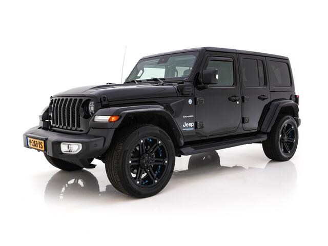 Jeep WRANGLER Unlimited 4xe 380 Sahara (Plug-in) (INCL.BTW) *LEATEHER | FULL-LED | ADAPTIVE-CRUISE | BLINDSPOT | CAMERA | KEYLESS | HEATED-COMFORTSEATS | DAB+ | PRIVACY-GLASS | ECC | PDC | 20''ALU*