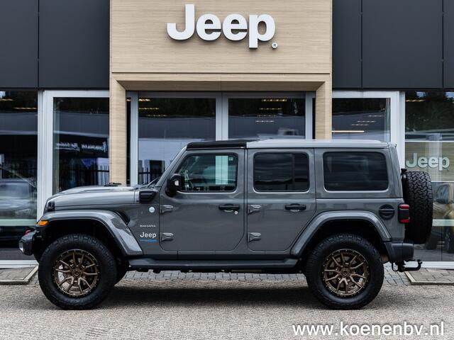 Jeep WRANGLER 4XE 380 SAHARA 4x4 Automaat FUEL LM / BESTOP SUNRIDER / ENZ