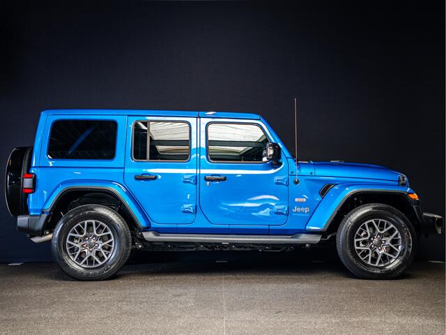 Jeep WRANGLER Unlimited 4xe 380 Sahara afneembaar dak|carplay|stuurverw|camera|keyless|BLIS|spiegelverw|