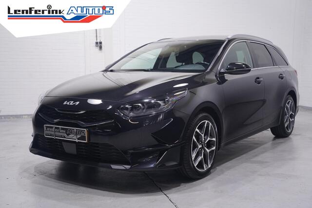 KIA CEE D Ceed Sportswagon 1.0 T-GDi MHEV DynamicPlusLine 1e eigen. NAP 17"-lmv PDC achter camera Navigatie half lederen bekleding APPLE-carplay DAB-ontvangst lane-assist stoel/stuur-verwarming ACC dakrail-allu electrische-achterklep private-glas LED-verlichting