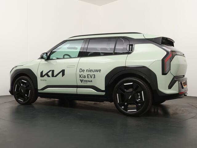 KIA EV3 GT-Line 81.4 kWh - Rijdende Demo - Draadloze Apple CarPlay / Android Auto - Stoel en stuurwiel verwarming - Panoramadak - Harman Kardon Audio - Dodehoek assistent - Fabrieksgarantie tot 11-2031