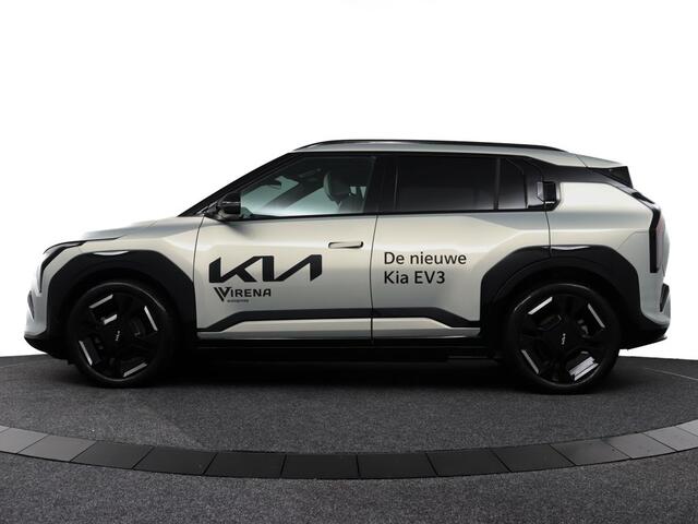 KIA EV3 GT-Line 81.4 kWh - DEMO - Draadloze Apple CarPlay / Android Auto - Stoel en stuurwiel verwarming - Panoramadak - Harman Kardon Audio - Dodehoek assistent - Fabrieksgarantie tot 11-2031 - Fabrieksgarantie tot 11-2031