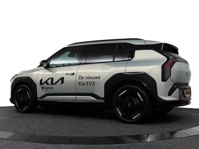 KIA EV3 GT-Line 81.4 kWh - DEMO - Draadloze Apple CarPlay / Android Auto - Stoel en stuurwiel verwarming - Panoramadak - Harman Kardon Audio - Dodehoek assistent - Fabrieksgarantie tot 11-2031 - Fabrieksgarantie tot 11-2031