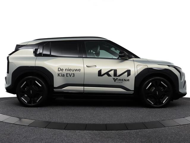 KIA EV3 GT-Line 81.4 kWh - DEMO - Draadloze Apple CarPlay / Android Auto - Stoel en stuurwiel verwarming - Panoramadak - Harman Kardon Audio - Dodehoek assistent - Fabrieksgarantie tot 11-2031 - Fabrieksgarantie tot 11-2031