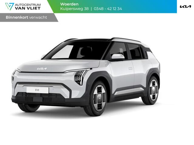 KIA EV3 GT-PlusLine 81.4 kWh | Actieprijs* | Navi. | Clima. | Adapt. Cruise. | Dodehoekassistentie | Stoel&Stuur Verwarming | Glazen Schuif-/Kanteldak | Harman Kardon | Vegan Lederen Stoelbekleding 'GT-Line' | Dodehoekcamera