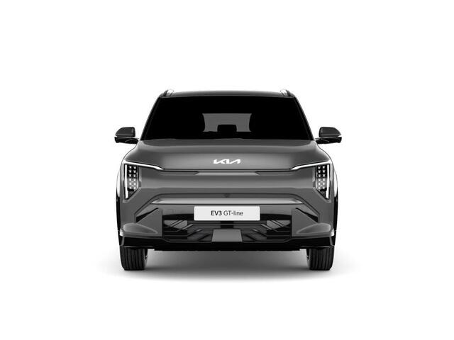 KIA EV3 GT-PlusLine 81.4 kWh | Actieprijs* | Navi. | Clima. | Adapt. Cruise. | Stoel&Stuur Verwarming | Glazen Kanteldak | Harman Kardon | Vegan Lederen Stoelbekleding 'GT-Line | Slimme Parkeerassistentie | Dodehoekcamera