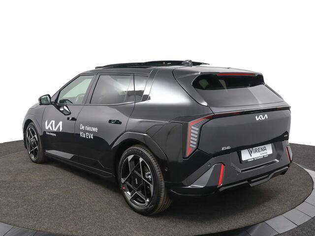 KIA EV4 GT-PlusLine 81.4 kWh DEMO - Stoel/Stuur verwarming - Stoel ventilatie - Matrix koplampen - Geheugen bestuurdersstoel - Head-up display - 360 graden camera - Adaptive cruise control - Fabrieksgarantie t/m 03-10-2032