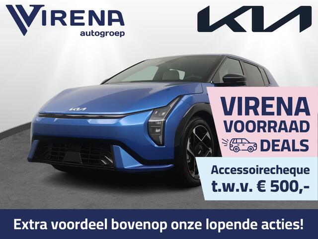 KIA EV4 GT-Line Business Edition 81.4 kWh - Stoel/Stuur verwarming - Achteruitrij camera - Navigatie - Apple Carplay/Android Auto - Bluetooth - Adaptive cruise control - Keyless entry Fabrieksgarantie t/m 25-12-2032
