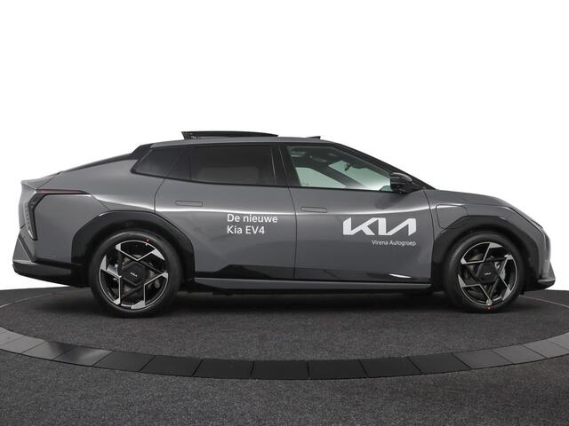 KIA EV4 Fastback GT-PlusLine 81.4 kWh - *DEMO* - Head-up Display - 360 Camera - Stoelverwarming/ventilatie - Glazen Schuif-/kanteldak - Elektrisch verstelbare voorstoelen - Dodehoekcamera - Fabrieksgarantie tot 2032 Direct leverbaar!