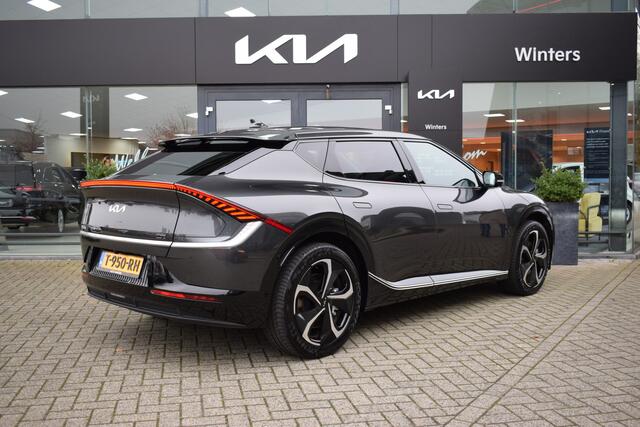 KIA EV6 Plus Advanced 77.4 kWh 228pk ECC Cr.Control-Adapt. Navi+BT 360-Camera Leder+Verw.+Koeling SK-dak 20"LMV 7jr.Garantie