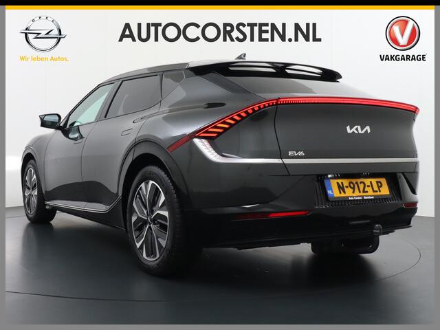 KIA EV6 Plus 77.4kWh Leer Long Range 19" Apple Carplay Trekhaak Android Meridian-HiFi Adap. Cruise Camera Navi Ecc Elek.Verst.Stoelen+Verwarmd+Geventileerd Bank+Stuur-Verwarmd Keyless DAB PDC Elek.Achterklep Led Regen-Lichtsensor Verkeersbord detectie Connected S