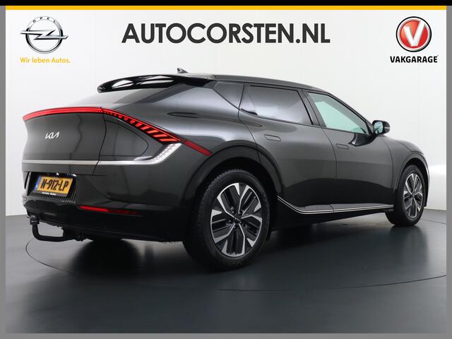 KIA EV6 Plus 77.4kWh Leer Long Range 19" Apple Carplay Trekhaak Android Meridian-HiFi Adap. Cruise Camera Navi Ecc Elek.Verst.Stoelen+Verwarmd+Geventileerd Bank+Stuur-Verwarmd Keyless DAB PDC Elek.Achterklep Led Regen-Lichtsensor Verkeersbord detectie Connected S