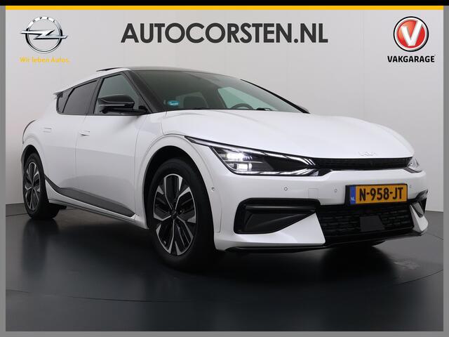 KIA EV6 GT-Line 77.4kWh SOH 100% Warmtepomp V2L Panorama-schuifdak Meridian-Audio Head-Up Stoel-Massage+Ventilatie Elek.Stoelen+Memory 360°Camera Adap.Cruise Apple Carplay Android Auto Navi Ecc Stuur+Stoelverwarming Matrix Led Pdc DAB Elek.Achterklep Lmv Lane Ass
