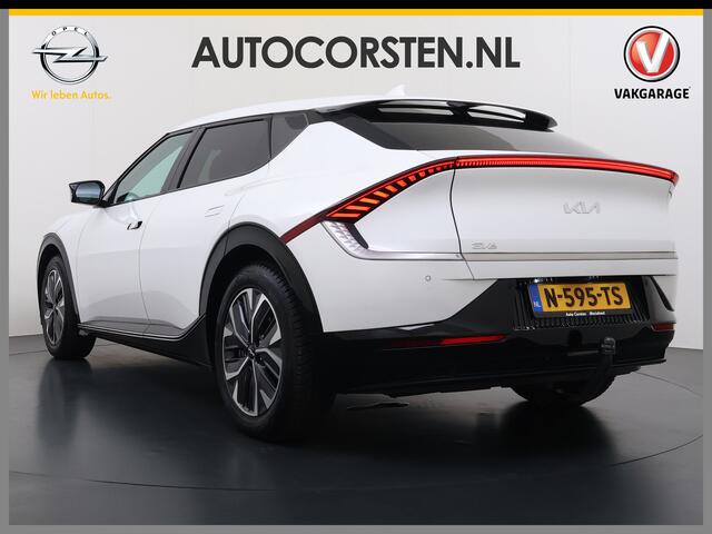 KIA EV6 Plus Long Range 77.4kWh Trekhaak Warmtepomp Leder+Ventilatie+Verwarming Camera Adap.Cruise Meridian®-Audio Stuur+Achterbankverwarming Elek.Stoelen+Memory Navi Ecc SOH 100% Elek.Achterklep Apple Carplay Android Auto Privacy Glas Pdc Lmv Led DAB 1.600KG Tre