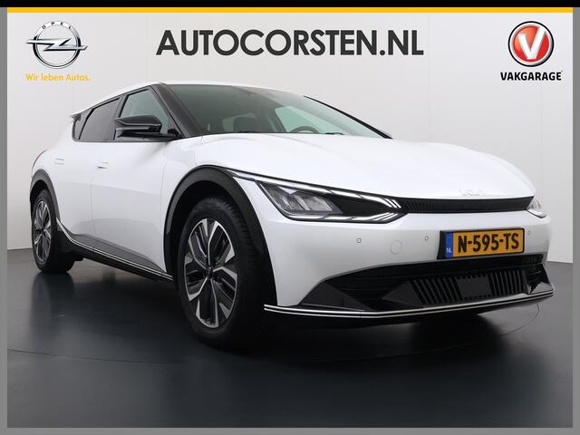 KIA EV6 Plus Long Range 77.4kWh Trekhaak Warmtepomp Leder+Ventilatie+Verwarming Camera Adap.Cruise Meridian®-Audio Stuur+Achterbankverwarming Elek.Stoelen+Memory Navi Ecc SOH 100% Elek.Achterklep Apple Carplay Android Auto Privacy Glas Pdc Lmv Led DAB 1.600KG Tre