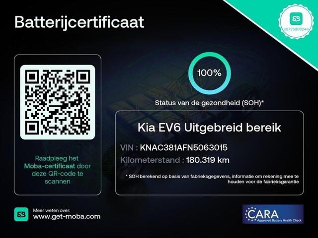 KIA EV6 Plus 77.4 kWh -SOH100%-LEER-TREKHAAK-CAM-ECC-