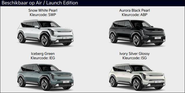 KIA EV9 Air 99.8 kWh | Clima | Navi | 7-pers. | Adapt. Cruise | Stoel-/stuurverwarming | Elek. stoelen | 360 camera