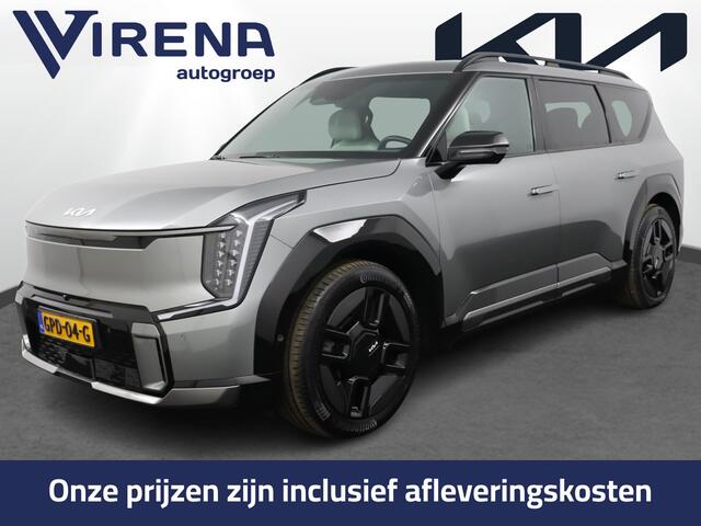 KIA EV9 GT-Line AWD 99.8 kWh - SOH 98,9% Apple Carplay/Android Auto - Cruise Control - Dodehoekdetectie - Elektrische Glazen Schuif-/Kanteldak - Navigatie - Stoel/Stuur Verwarming - Fabrieksgarantie tot 10-2031