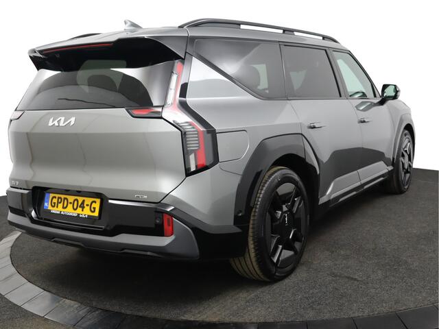 KIA EV9 GT-Line AWD 99.8 kWh - SOH 98,9 % Apple Carplay/Android Auto - Cruise Control - Dodehoekdetectie - Elektrische Glazen Schuif-/Kanteldak - Navigatie - Stoel/Stuur Verwarming - Fabrieksgarantie tot 10-2031
