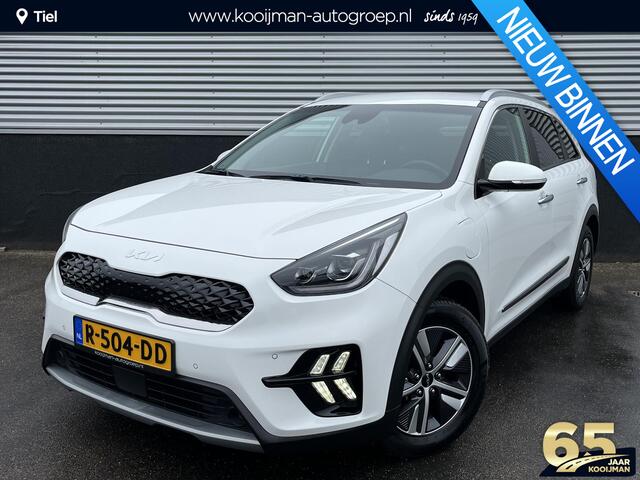 KIA Niro 1.6 GDi PHEV DynamicPlusLine Navigatie, Lederen bekleding, stoel- & Stuurwielverwarming, Dodehoekdetectie, Nieuw geleverd en dealeronderhouden, 1e eign. Nieuw logo