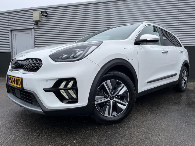 KIA Niro 1.6 GDi PHEV DynamicPlusLine Navigatie, Lederen bekleding, stoel- & Stuurwielverwarming, Dodehoekdetectie, Nieuw geleverd en dealeronderhouden, 1e eign. Nieuw logo