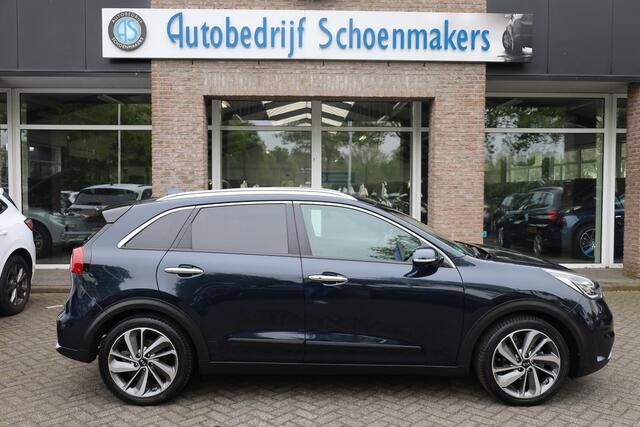 KIA Niro 1.6 GDi Hybrid ExecutiveLine CAMERA LEER+MEMORY TREKHAAK STOELVENTILATIE 4xSTOELVERWARMING JBL CARPLAY DAB STUURVERWARMING NAP DEALER-ONDERHOUDEN GSM-LADER 18"LMV DODEHOEK ENZ! ENZ!