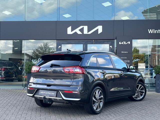 KIA Niro 1.6i-16V Hybrid Executive DCT6/Autom. ECC Cr.Control-Adapt. Navi+Camera BT+USB Leder+Verw.+Koeling 18"LMV Trekhaak Tot 10Jr. Kia-Garantie