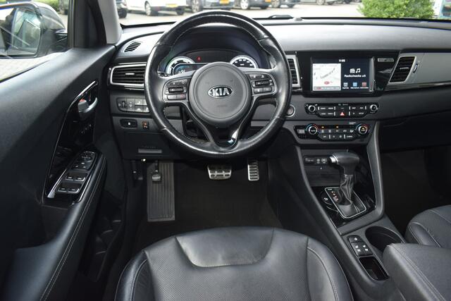 KIA Niro 1.6i-16V Hybrid Executive DCT6/Autom. ECC Cr.Control-Adapt. Navi+Camera BT+USB Leder+Verw.+Koeling 18"LMV Trekhaak Tot 10Jr. Kia-Garantie