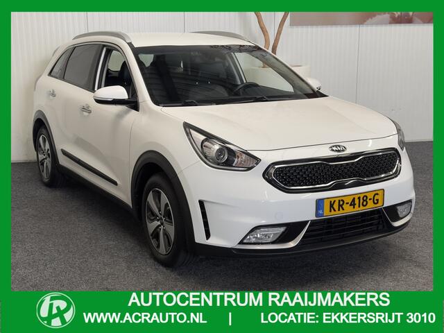 KIA Niro 1.6 GDi Hybrid First Edition STOF/LEDER NAVIGATIE CRUISE CONTROL CLIMATE CONTROL APPLE CARPLAY/ANDROID RIJSTROOKSENSOREN ACHTERUITRIJCAMERA AFNEEMBARE TREKHAAK ZEER MOOI !! 3010