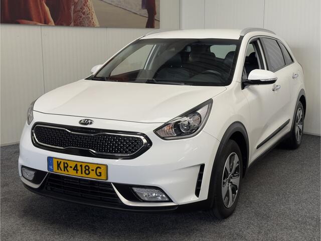 KIA Niro 1.6 GDi Hybrid First Edition STOF/LEDER NAVIGATIE CRUISE CONTROL CLIMATE CONTROL APPLE CARPLAY/ANDROID RIJSTROOKSENSOREN ACHTERUITRIJCAMERA AFNEEMBARE TREKHAAK ZEER MOOI !! 3010