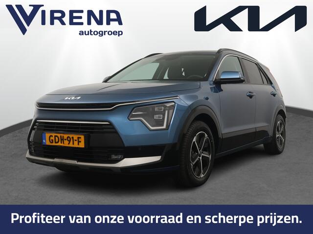 KIA Niro 1.6 GDi Hybrid DynamicPlusLine - Stoel/-Stuuverwarming - Schuif-/Kanteldak - Elektrische Achterklep - Apple Carplay/Android Auto - Achteruitrijcamera - Parkeersensoren Voor en Achter - Fabrieksgarantie t/m 03-07-2031