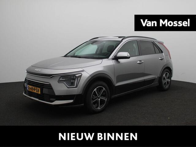 KIA Niro 1.6 GDi Hybrid DynamicPlusLine | Trekhaak | 4-season banden | Parkeersensoren v+a met achteruitrijcamera | Zonnedak | Metaalkleur |