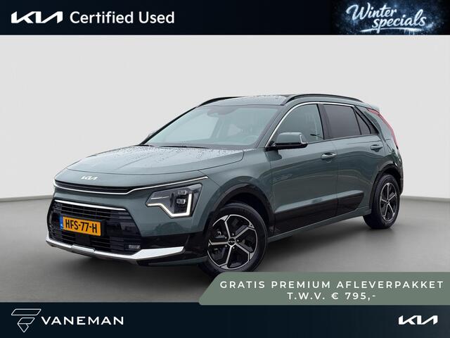 KIA Niro 1.6 GDi Hybrid DynamicPlusLine HUD | Leder | Stoel- en Stuurverwarming | Adapt. Cruise | Schuif/Kanteldak | Elektr. Achterklep |