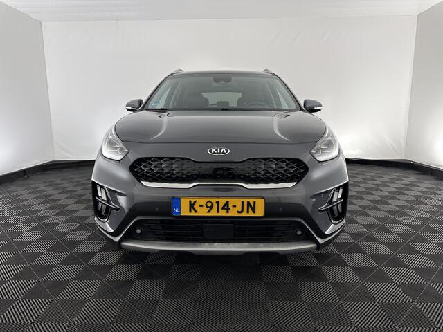 KIA Niro 1.6 GDi Hybrid Dynamic Plus Line (INCL-BTW) Aut. *LEATHER | FULL-LED | ADAPTIVE-CRUISE | BLINDSPOT | HEATED-COMFORTSEATS | CAMERA | KEYLESS | NAVI-FULLMAP | AMBIENTLIGHT | LANE-ASSIST | TOWBAR | 16''ALU*