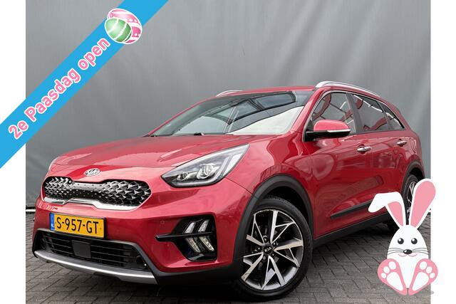 KIA Niro BWJ 2019 1.6 GDi Hybrid 142 PK Style Edition AUTOMAAT | LEDER | FULL LED | KEYLESS | ADAPTIVE CRUISE | DODE HOEK | CAMERA | STOEL+STUURVER. | CARPLAY + ANDROID | NAVI | CLIMA | LMV | PDC
