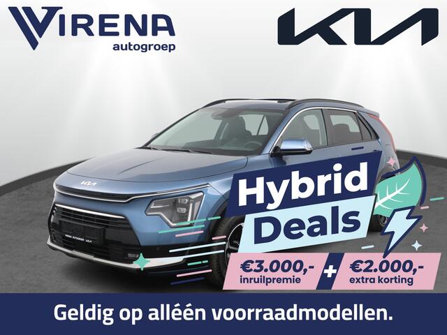KIA Niro 1.6 GDi Hybrid DynamicPlusLine - Stoel-/stuurverwarming - Schuif-/kanteldak - Navigatie - Apple CarPlay/Android Auto - Fabrieksgarantie tot 06-2033