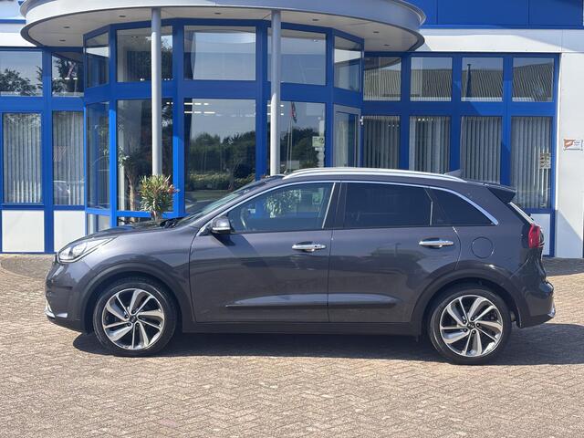 KIA Niro 1.6 GDi Hybrid ExecutiveLine | Stoelventilatie, Stoelverwarming V+A, Dodehoekdetectie, Elektr. stoelen, Leer, Adapt. Cruise Control, Parkeersensoren V+A & Camera, Keyless, zeer luxe!