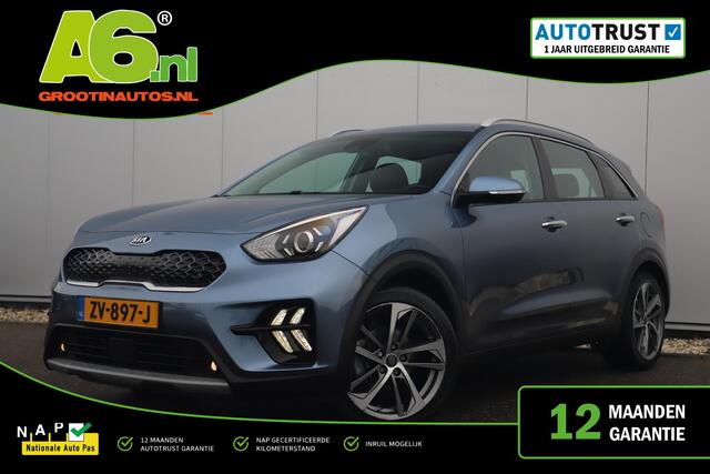 KIA Niro 1.6 GDi Hybrid DynamicLine 140PK Automaat 18 inch Half Leder Navigatie Camera Adaptive Cruise Lane Assist Clima Carplay Android