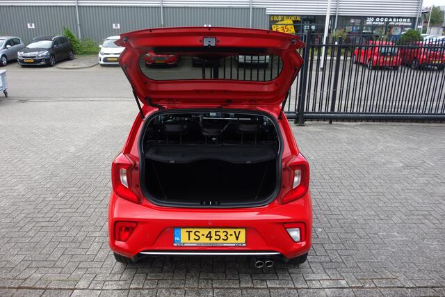 KIA PICANTO 1.0 T-GDI GT-Line NAVIGATIE/CLIMATRONIC-AIRCO/BLEUTOTH/CRUISE CONTROL/L.M. VELGEN/STOEL&STUURVERWARMING/LEDER/PARKEERSENSOREN ACHTER MET CAMERA.