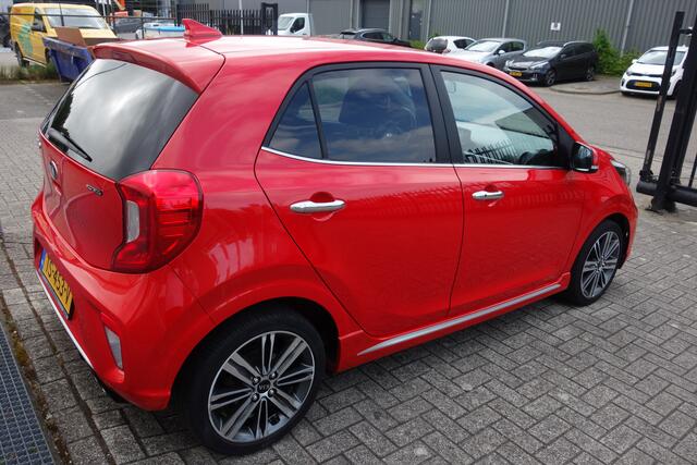 KIA PICANTO 1.0 T-GDI GT-Line NAVIGATIE/CLIMATRONIC-AIRCO/BLEUTOTH/CRUISE CONTROL/L.M. VELGEN/STOEL&STUURVERWARMING/LEDER/PARKEERSENSOREN ACHTER MET CAMERA.