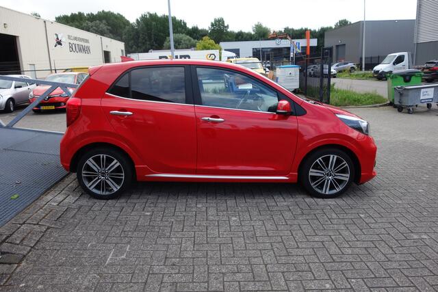 KIA PICANTO 1.0 T-GDI GT-Line NAVIGATIE/CLIMATRONIC-AIRCO/BLEUTOTH/CRUISE CONTROL/L.M. VELGEN/STOEL&STUURVERWARMING/LEDER/PARKEERSENSOREN ACHTER MET CAMERA.