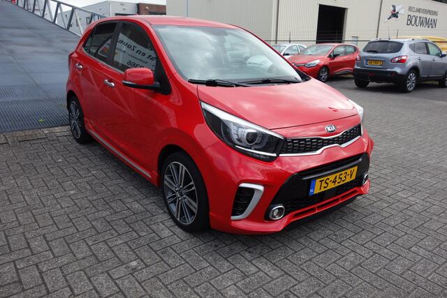KIA PICANTO 1.0 T-GDI GT-Line NAVIGATIE/CLIMATRONIC-AIRCO/BLEUTOTH/CRUISE CONTROL/L.M. VELGEN/STOEL&STUURVERWARMING/LEDER/PARKEERSENSOREN ACHTER MET CAMERA.
