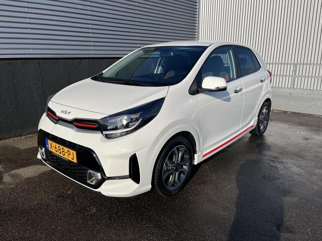 KIA PICANTO 1.0 DPi GT-Line Navigatie, Lederen bekleding, ALL-season banden, Parkeersensoren, zeer nette auto welke nieuwe geleverd door Kooijman is. BTW-auto