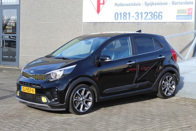 KIA PICANTO 1.0 T-GDI X-Line Dealeronderhouden/1ste Eigenaar/Navigatie/Achteruitrijcamera/Apple carplay/Bluetooth/Stoelverwarming/Stuurverwarming/Climate control/Keyless/Elektrische ramen/Elektrisch verstelbare spiegels/Lichtmetalen velgen/LED.
