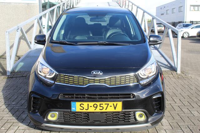 KIA PICANTO 1.0 T-GDI X-Line Dealeronderhouden/1ste Eigenaar/Navigatie/Achteruitrijcamera/Apple carplay/Bluetooth/Stoelverwarming/Stuurverwarming/Climate control/Keyless/Elektrische ramen/Elektrisch verstelbare spiegels/Lichtmetalen velgen/LED.