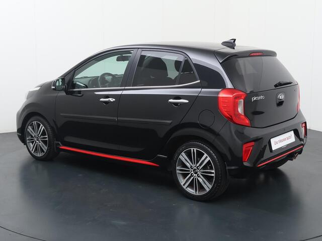 KIA PICANTO 1.2 CVVT GT-Line | 84 PK | Achteruitrijcamera | Cruise Control | Voorstoelen verwarmd | Navigatiesysteem | Volleder | Multifunctioneel stuurwiel | Automatische verlichting | DAB | Bluetooth | Automatische airco | Elektr. bedienbare & inklapbare spiegels |