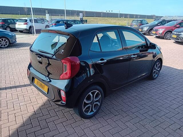 KIA PICANTO 1.0 DPi DynamicLine Automaat, Airco(automatisch), Carplay/Android auto, Navigatie, Parkeersensoren, Camera, Bluetooth, Elektrische ramen en spiegels, Centrale vergrendeling met afstandsbediening, Lichtmetalen velgen, Zeer nette auto, Fabrieksgarantie, BOV