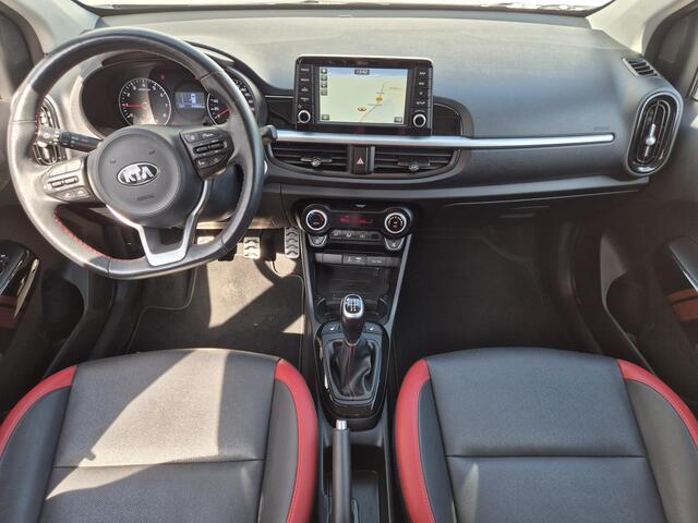 KIA PICANTO 1.0 T-GDI GT-Line Handgeschakeld / Glazen schuif- en kanteldak / Stuur-, en Stoelverwarming / Cruise control / Keyless Entry/Start / Apple Carplay Android Auto / Draadloze telefoon lader /